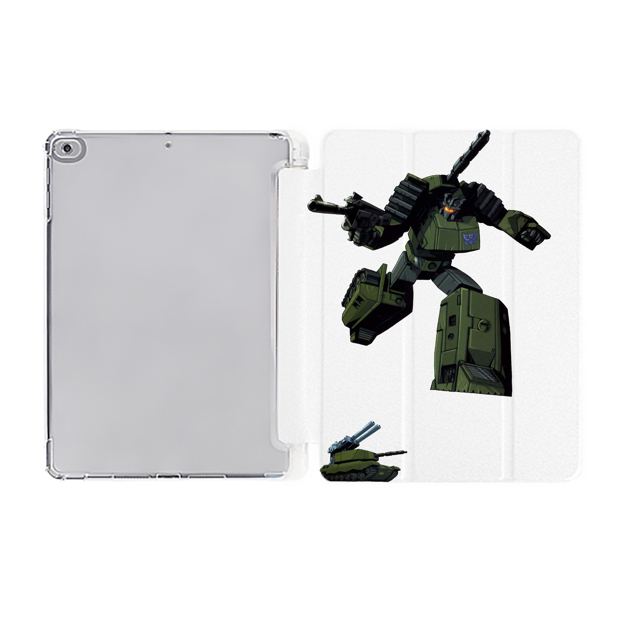 （画像用）  IPad ケース ペン収納付き 三つ折りスタンド PUレザー×シリコン 対応機種9.5/10.5/10.9インチ